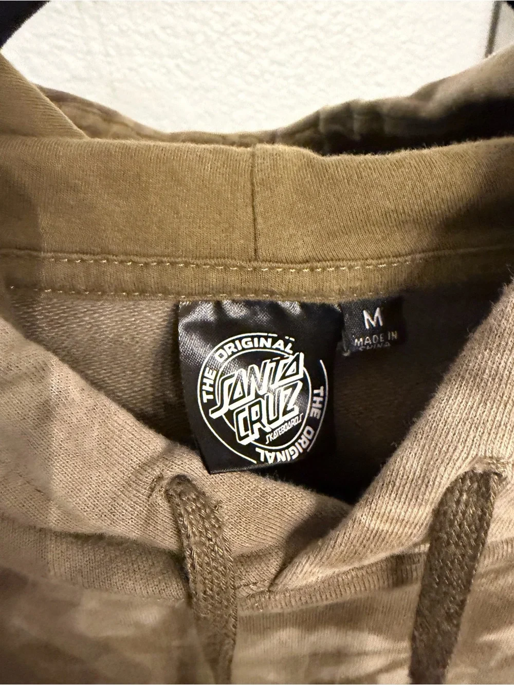 Santa Cruz Skateboards Olive Tie-Dye Crewneck Hoodie